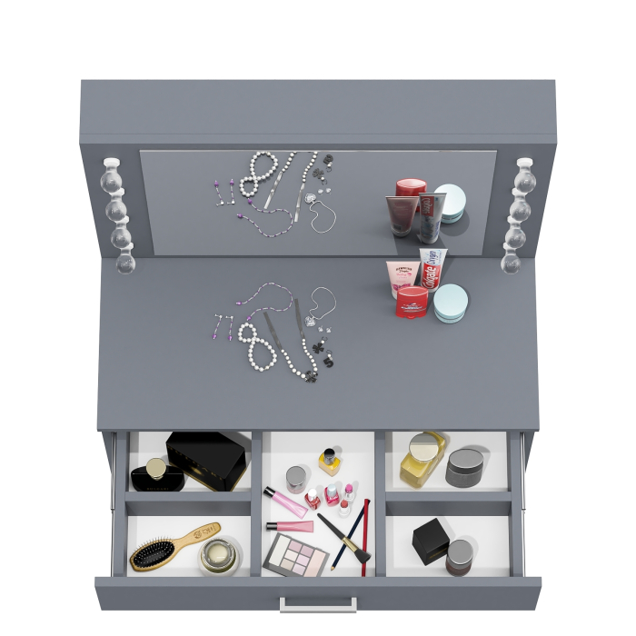 С зеркалом, Столик косметический с подсветкой СТ-4