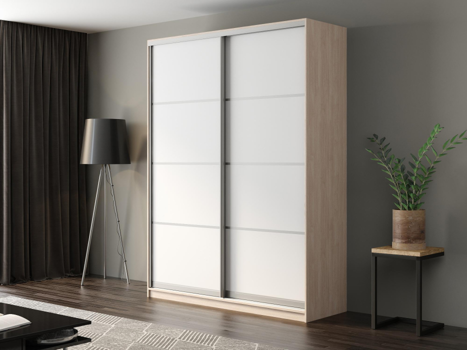 Шкафы-купе, Шкаф-купе Айсберг 190 ШАМОНИ СВЕТЛЫЙ (белый/глухой)