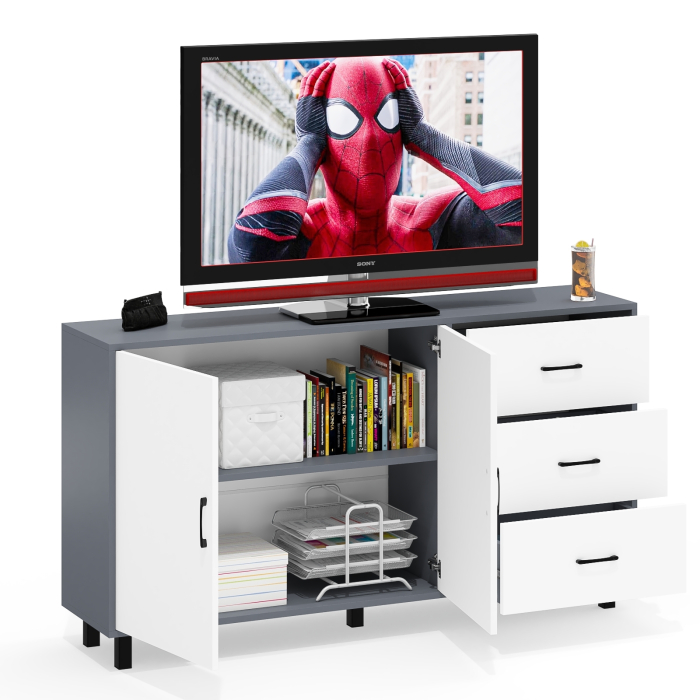 Комоды, Широкий тумба-комод с ящиками и дверками РВК 123-1604