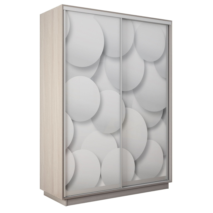 Шкафы-купе 2-х дверные, Шкаф-купе Экспресс 2-х дверный Фотопечать Шары Стекла 120х60х240