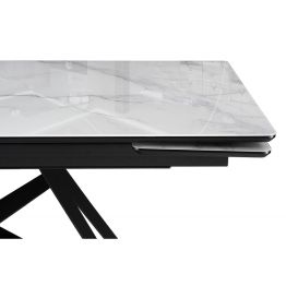 Стеклянный стол Блэкберн new 140(200)х80х75