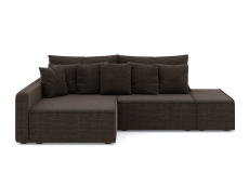 Диваны угловые в гостиную, Диван-кровать угловой Портленд еврокнижка НПБ, рогожка Дрим