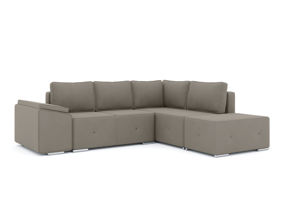 Диваны угловые в гостиную, Диван-кровать угловой Хавьер  ПБ еврокнижка, велюр