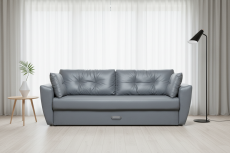 Диваны прямые, Диван-кровать еврокнижка Амстердам ,экокожа  , 150