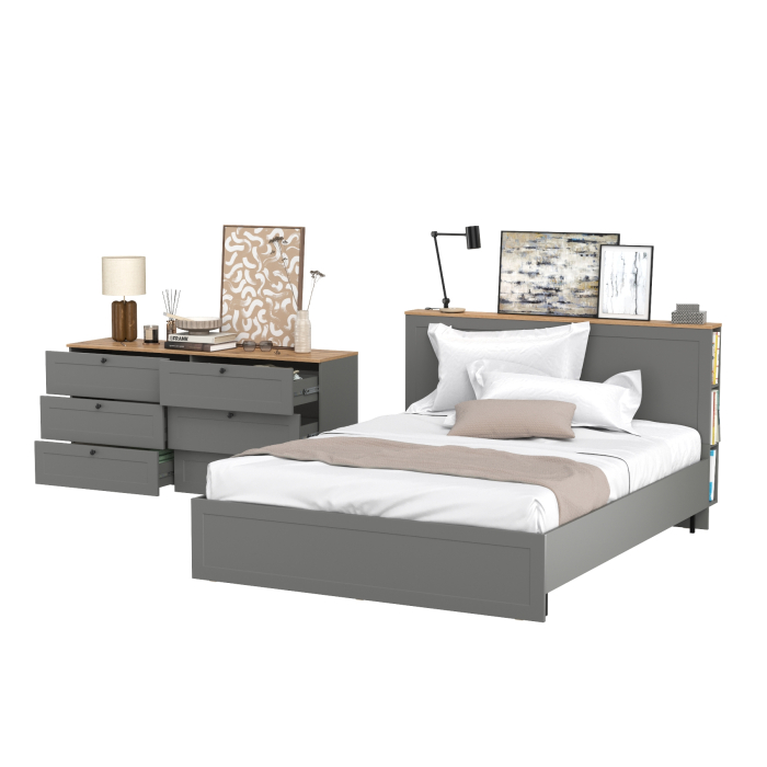 Спальные гарнитуры, Большой вместительный комод Остин 16.240 кровать Остин 1600