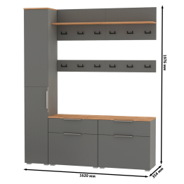 Набор мебели в маленькую прихожую Октава № 34