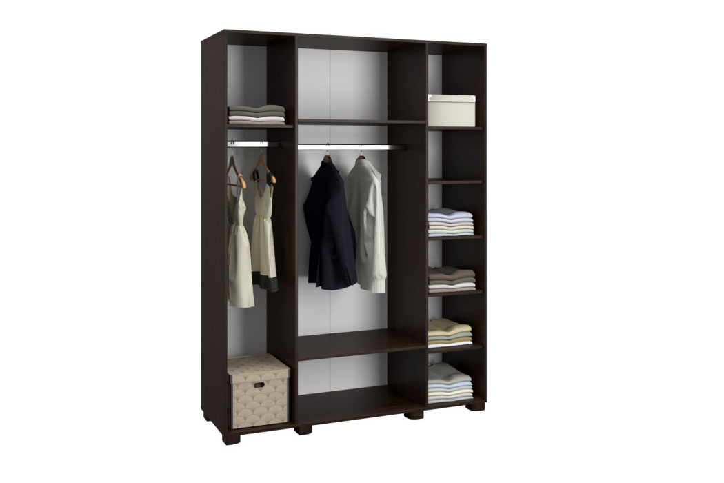 Шкафы распашные, Шкаф «Монблан» МБ-25К комбинированный