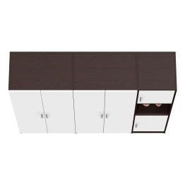 Стенка из мебельных шкафов СК-9