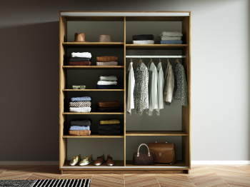 Шкаф-купе Экспресс 2-х дверный Фотопечать Шелк Стекла 140х60х220