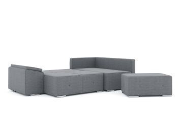 Диван-кровать угловой Хавьер  ПБ еврокнижка, рогожка