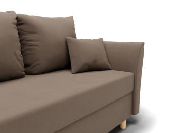 Прямой диван Мелодия,НПБ,еврокнижка,велюр