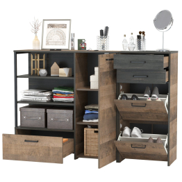 Тумба для обуви Трувор 13.241.06 с комодом с тремя нишами