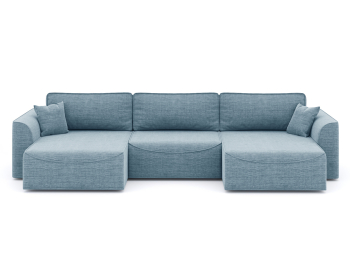 Диван-кровать П-образный Рафаэль еврокнижка НПБ, рогожка Люкс