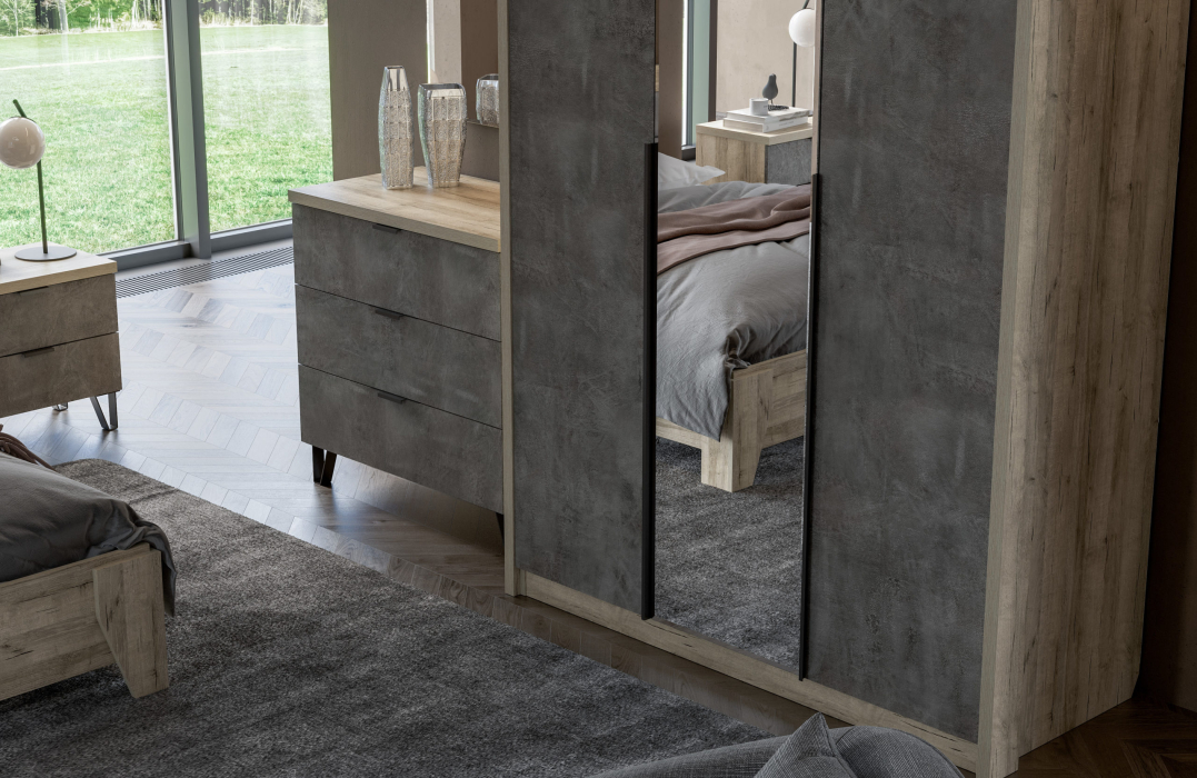 Анима, дуб серый, камень темный